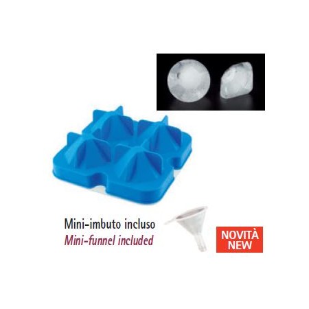 Stampo in silicone - 4 diamanti di ghiaccio