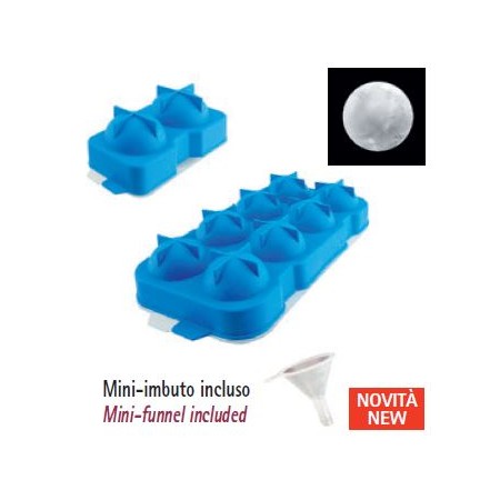 Stampo in silicone -2 sfere di ghiaccio