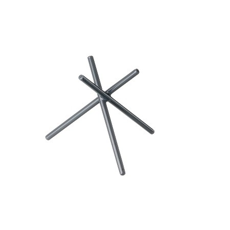 Supporto in metallo gommato 20,5x20,5x20 cm