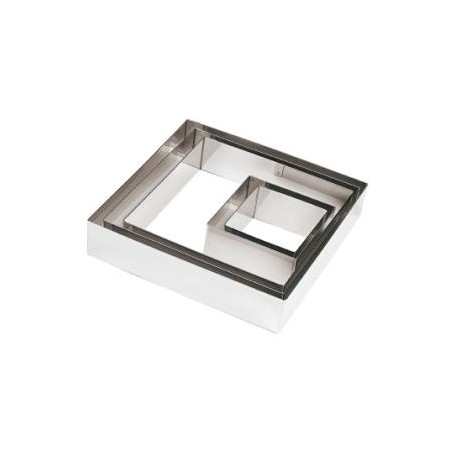 Tagliapasta quadrato inox mm.100x100x45h. Pasticceria