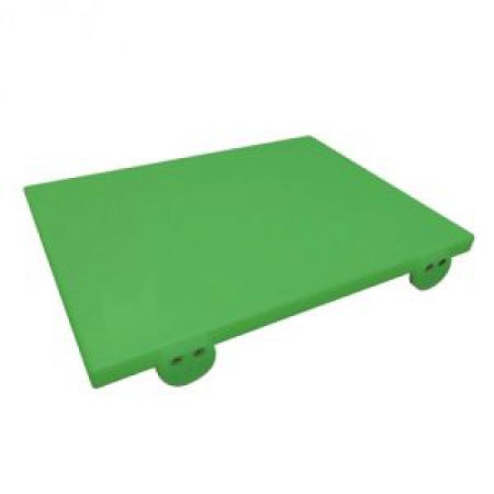 Tagliere polietilene Verde con fermi e viti inox cm.50x30x2