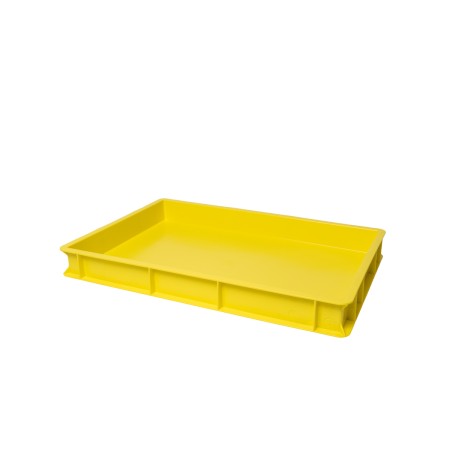 Vaschetta per impasto pizza 60x40x7 cm - Giallo