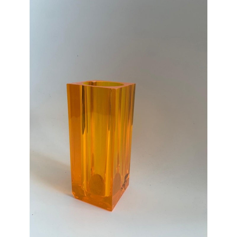 Vaso quadrato arancione Guzzini