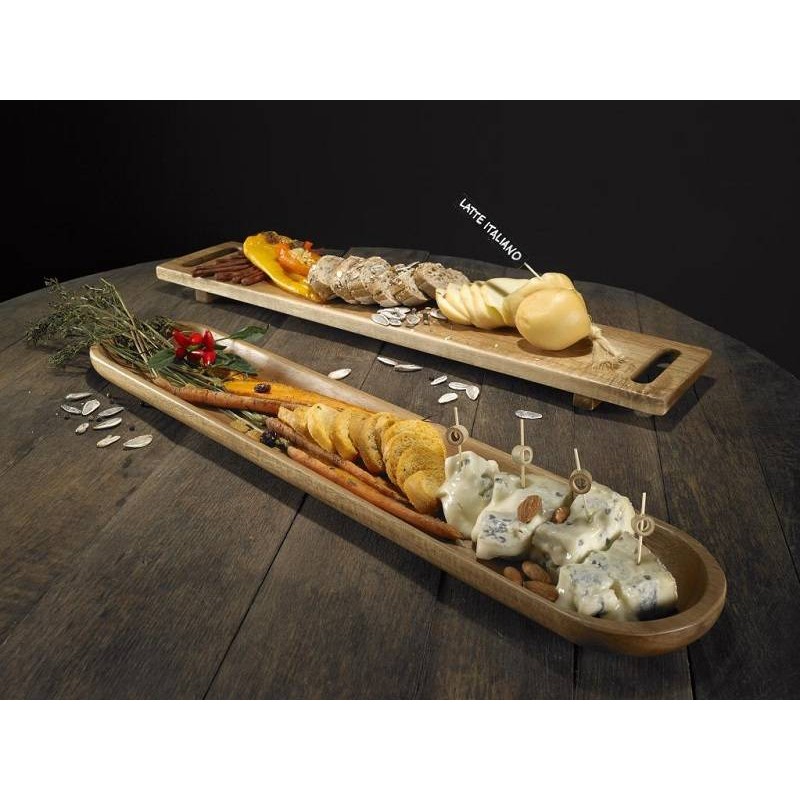 Vassoio in acacia cm.60x12x3h.