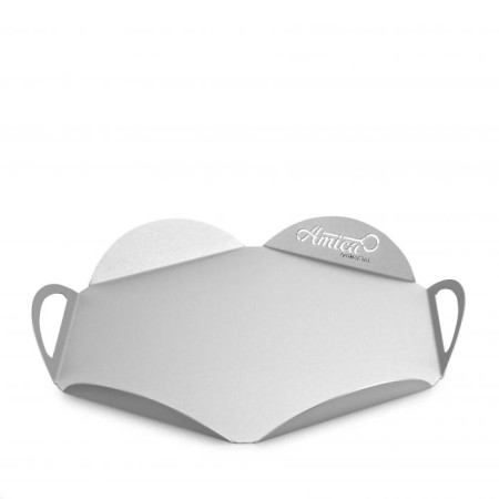 Vassoio in alluminio disegno Petalo, diametro cm. 33