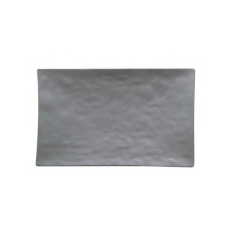 Vassoio melamina grigio rettangolare cm.40x25