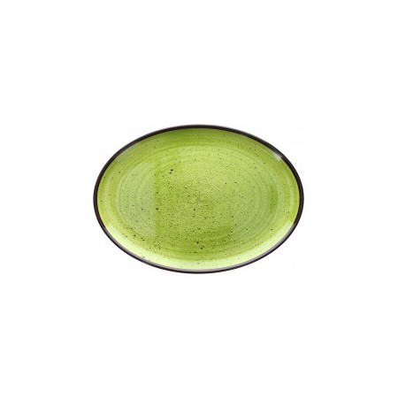 Vassoio ovale in melamina CM. 35,5x25,5 Verde- Tognana
