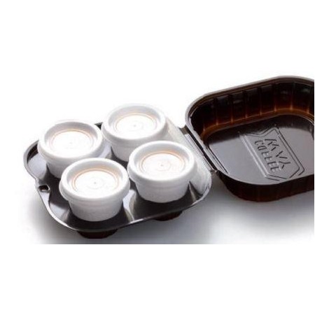 Vassoio portacaffè 4 posti 80 cc 60 pz