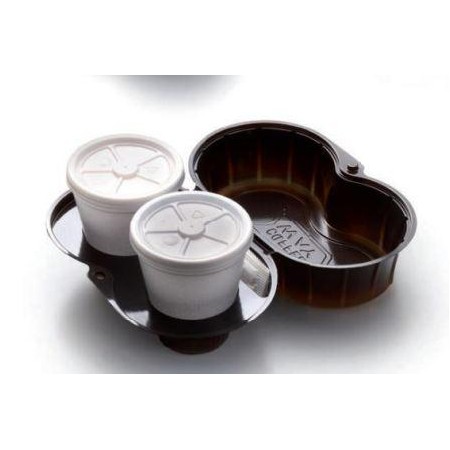 Vassoio portacappuccino130-200-250 cc 2 posti  - 60 pz