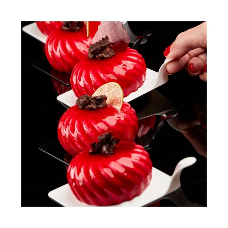 Vassoio quadrato per monoporzione -nero - 80 x 80 mm - 50 pz