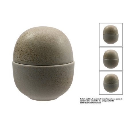 Coppetta uovo con coperchiko cm 12,5 h. 14 Antiqua