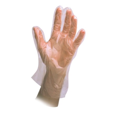 Guanti in polietilene t.u.100pz