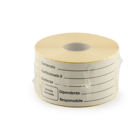 Rotolo 500 etichette adesive 50x100 remov 1 colore