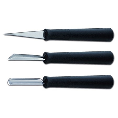 Set 3 coltelli per intaglio e decoro - Basic