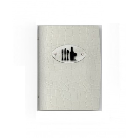 Portamenù bianco A4