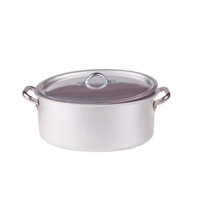 Casseruola ovale con coperchio ø 45