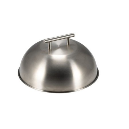 Cupola/cloche per cottura hamburger in acciaio inox 18/10 Ø cm 30