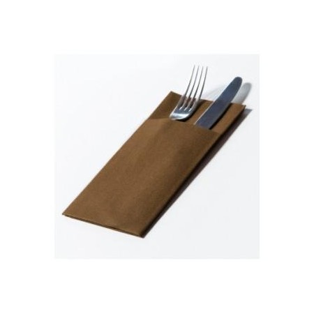 Tovagliolo 40x40cm Unito light caffè 25 pz  Pocket