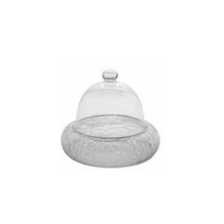 Campana vetro 15x14 per piatto Crackle 20 cm