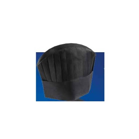 Cappello chef in tnt nero cm 28 - 25 pz