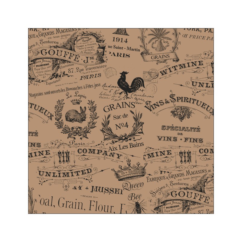 Cartine antigrasso Vintage cm.40x32.5-500 pezzi