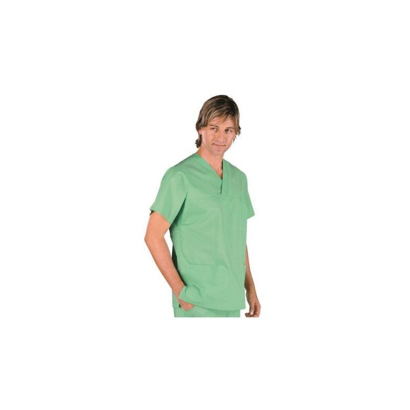 Casacca collo a V unisex tg. M verdino