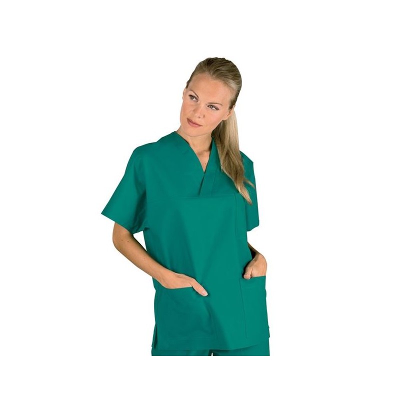 Casacca collo a V verde tg.XL Isacco