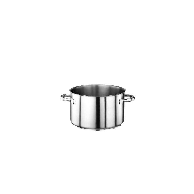 Casseruola alta 2 maniglie inox cm.24