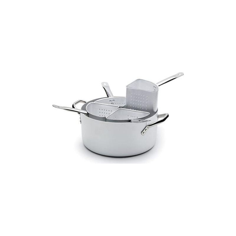 Cassseruola 4 spicchi senza coperchio alluminio cm 36 Fasa