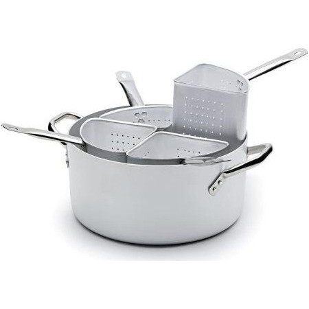 Cassseruola 4 spicchi senza coperchio alluminio cm 36 Fasa