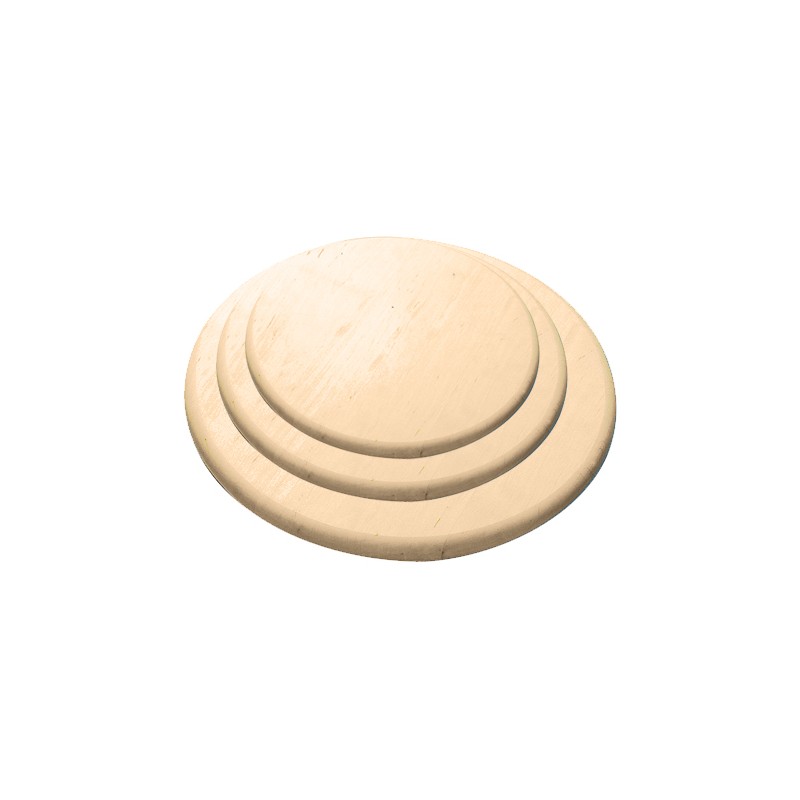 Centro tavola girevole con sottobase in pino oliato