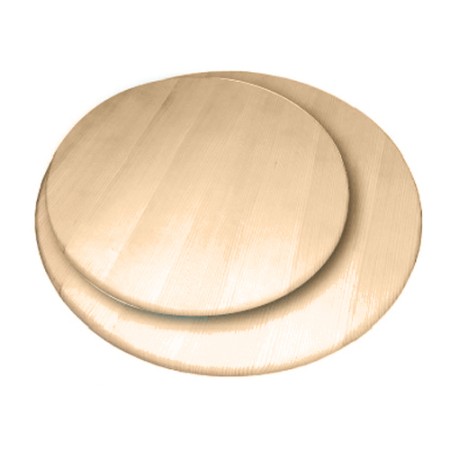 Centro tavola girevole con sottobase in pino oliato diam.38