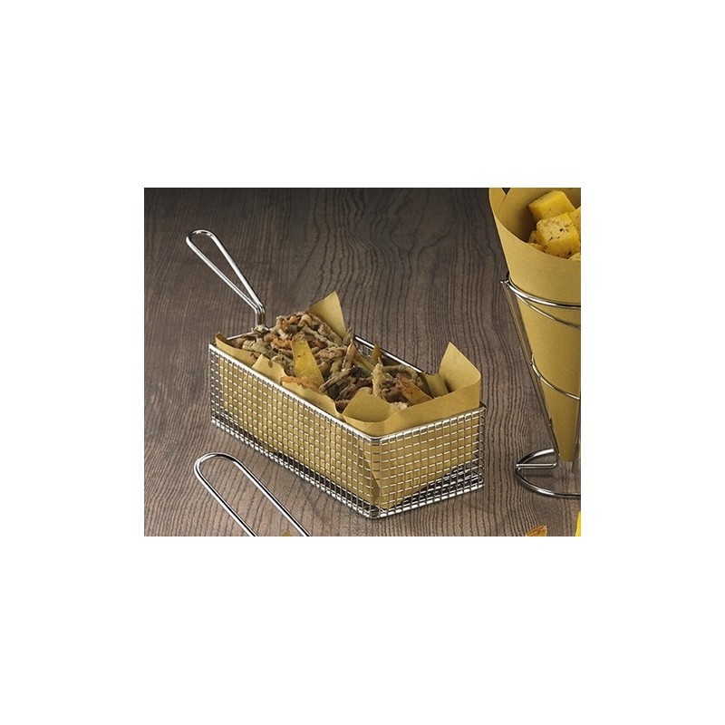 Cestello in acciaio 21x10x6h.