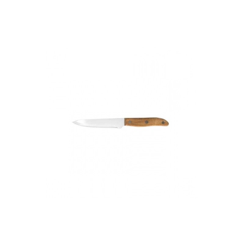 Coltello bistecca con seghetto KOBE Grande Legno C/Rivetti