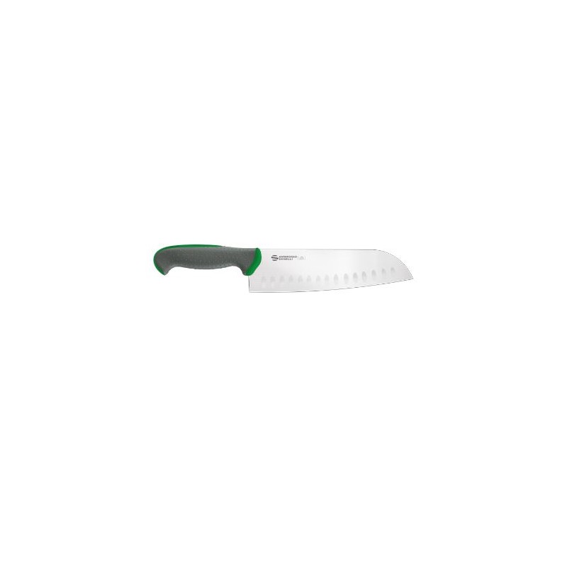 Coltello Santoku cm.18 verde Tecna