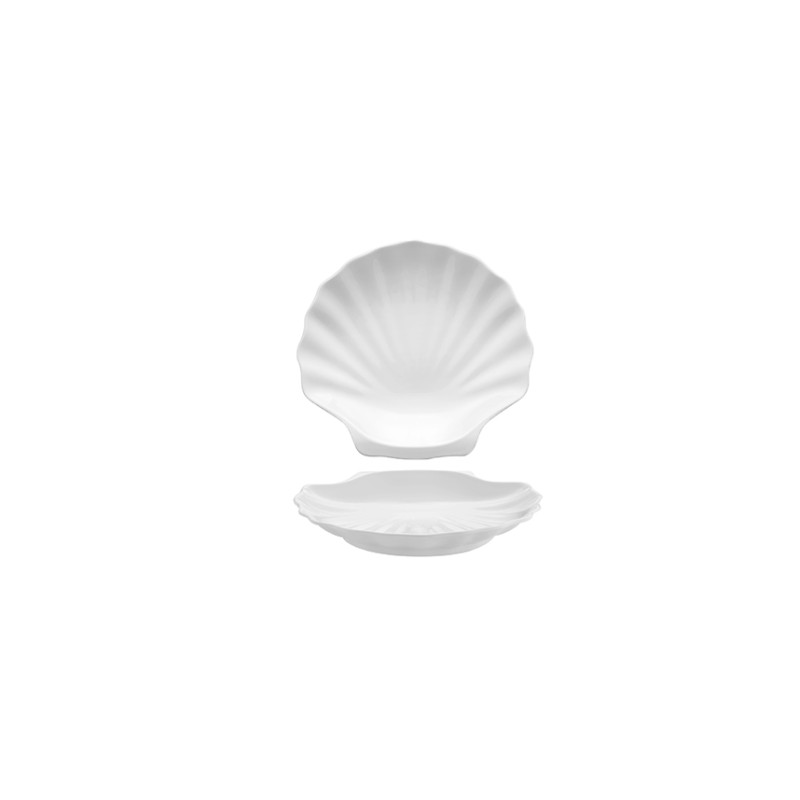 Conchiglia melamina bianca 41x38,5 cm
