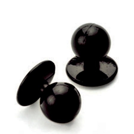 Confezione bottoni neri 10 pz Isacco