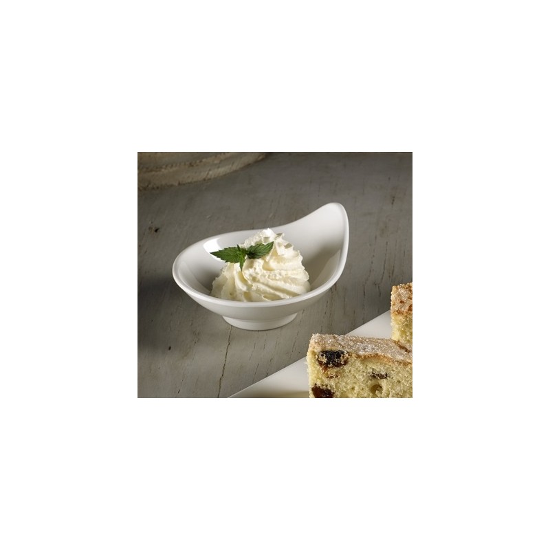 Coppetta melamina bianca Le perle 10x9x4,8 cm