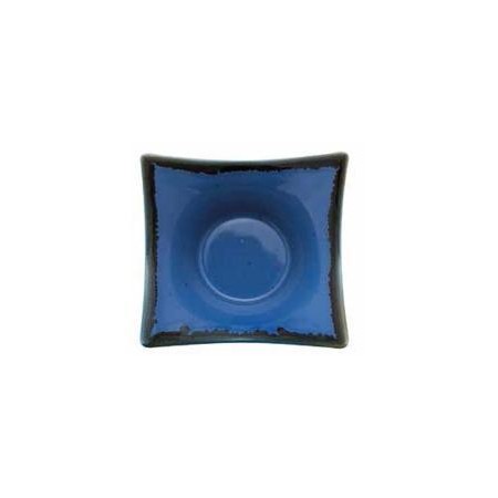 Coppetta quadrata blu cm.11x11x6h.