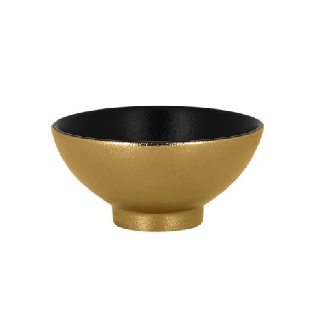 Coppetta rotonda cm.12 Metal fusion oro/nera- Rak Porcelain