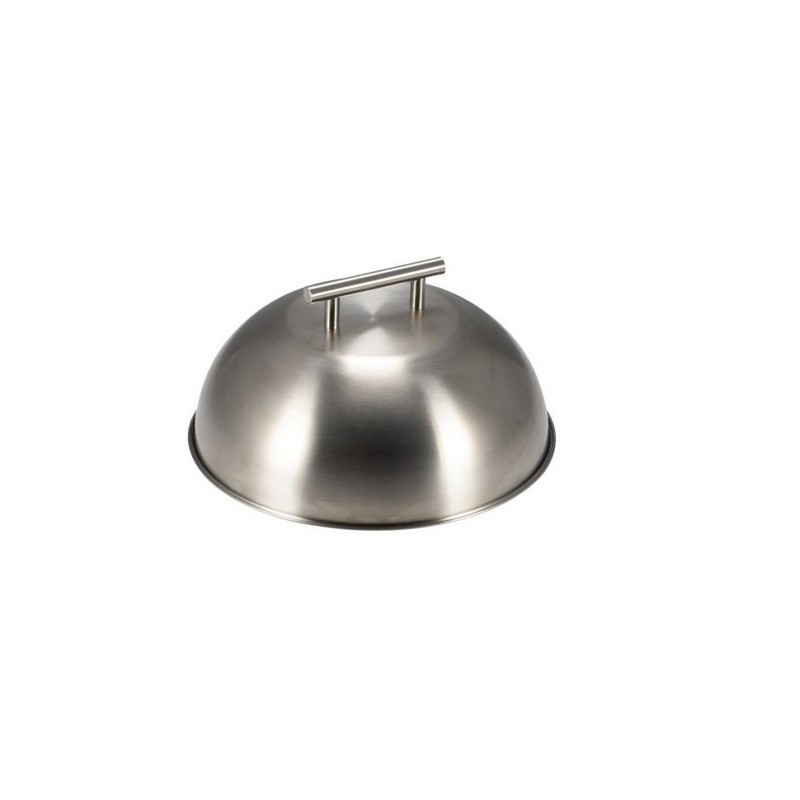 Cupola/cloche per cottura hamburger in acciaio inox 18/10 Ø cm 25