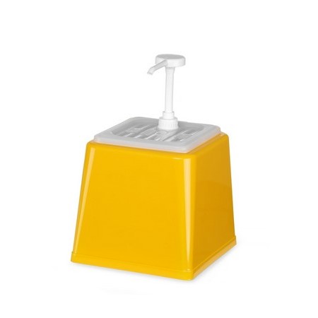 Dosatore per salse con pompa giallo