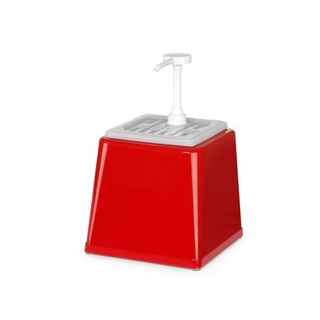 Dosatore per salse con pompa rosso
