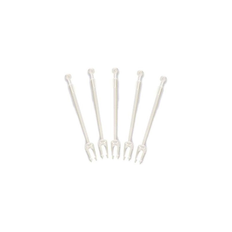 Forchettine 2 punte trasparenti 1000 pz