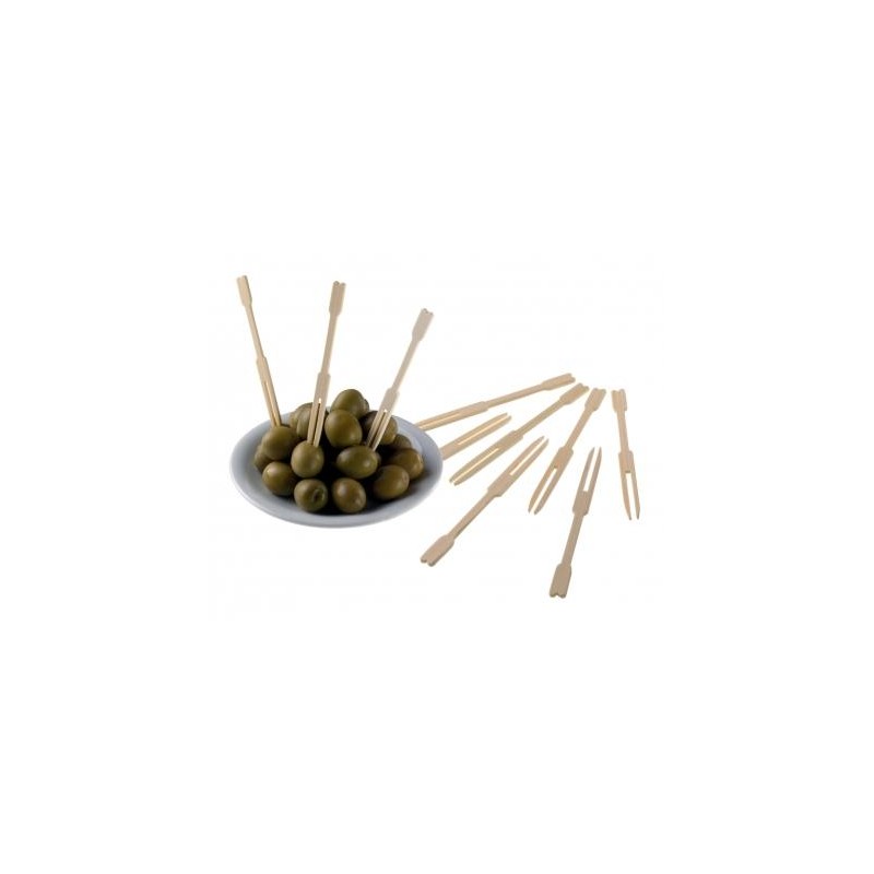 Forchettine bamboo h. 9   pz 100