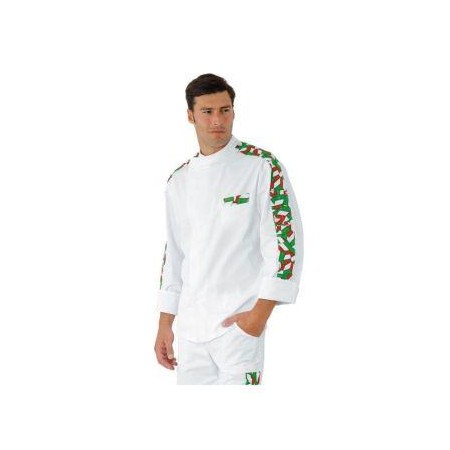 Giacca cuoco Manhattan Italy 100% cot. Isacco tg.M