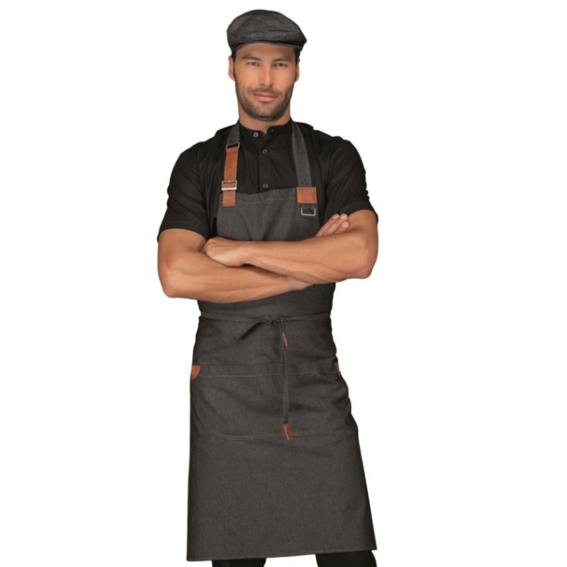 Grembiule Kansas nero jeans Isacco