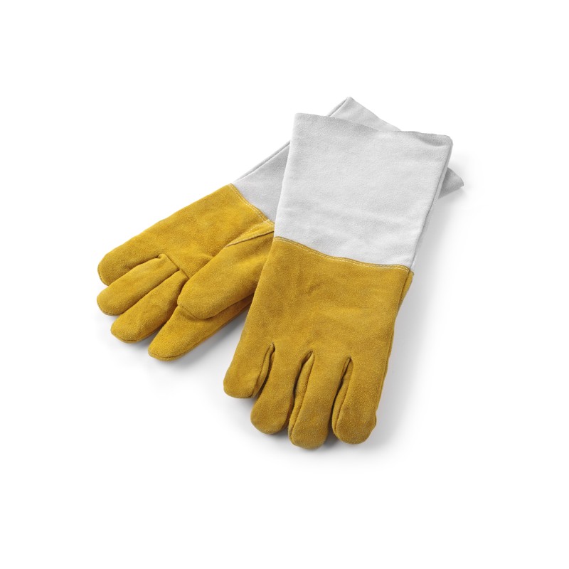 Guanti da forno  con dita in pelle 2 pezzi