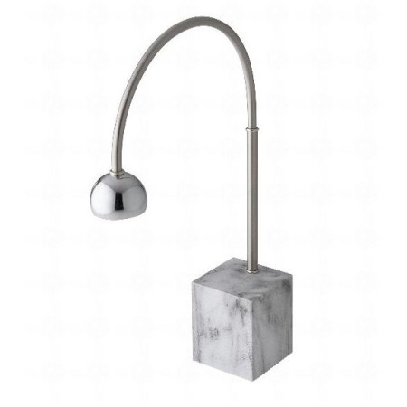 Lampada Leonardo Argento+marmo bianco