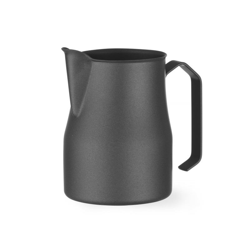 Lattiera nera opaca con beccuccio a V 0,7L